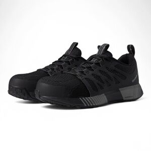 Reebok Fusion Flexweave Safety Toe Athletic Work Shoe in Black NIB
